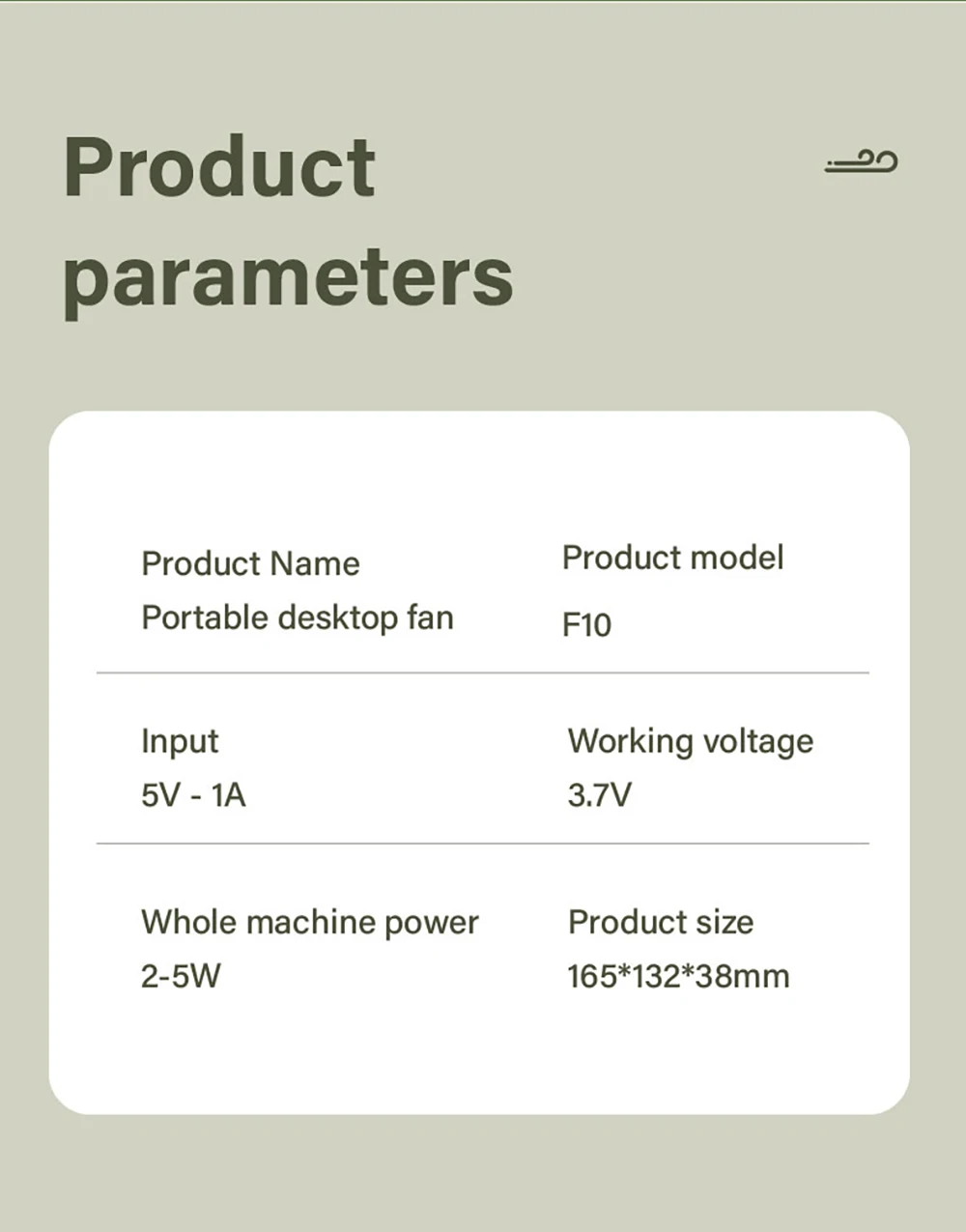 Mini  Foldable Desk Table Fan