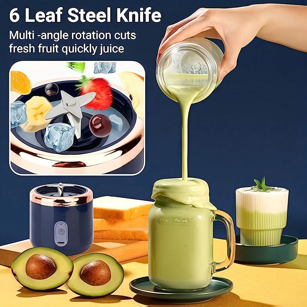 Juicer Blender for Kitchen & Gym