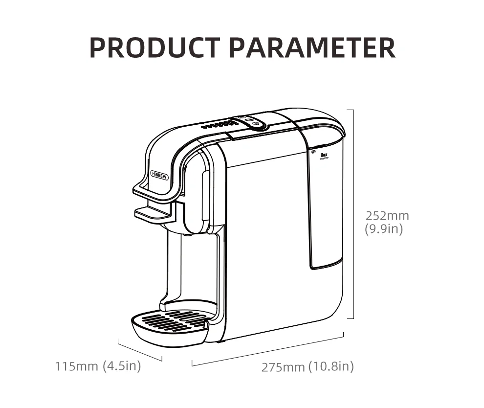 Hibrew Multiple Capsule Coffee Machine