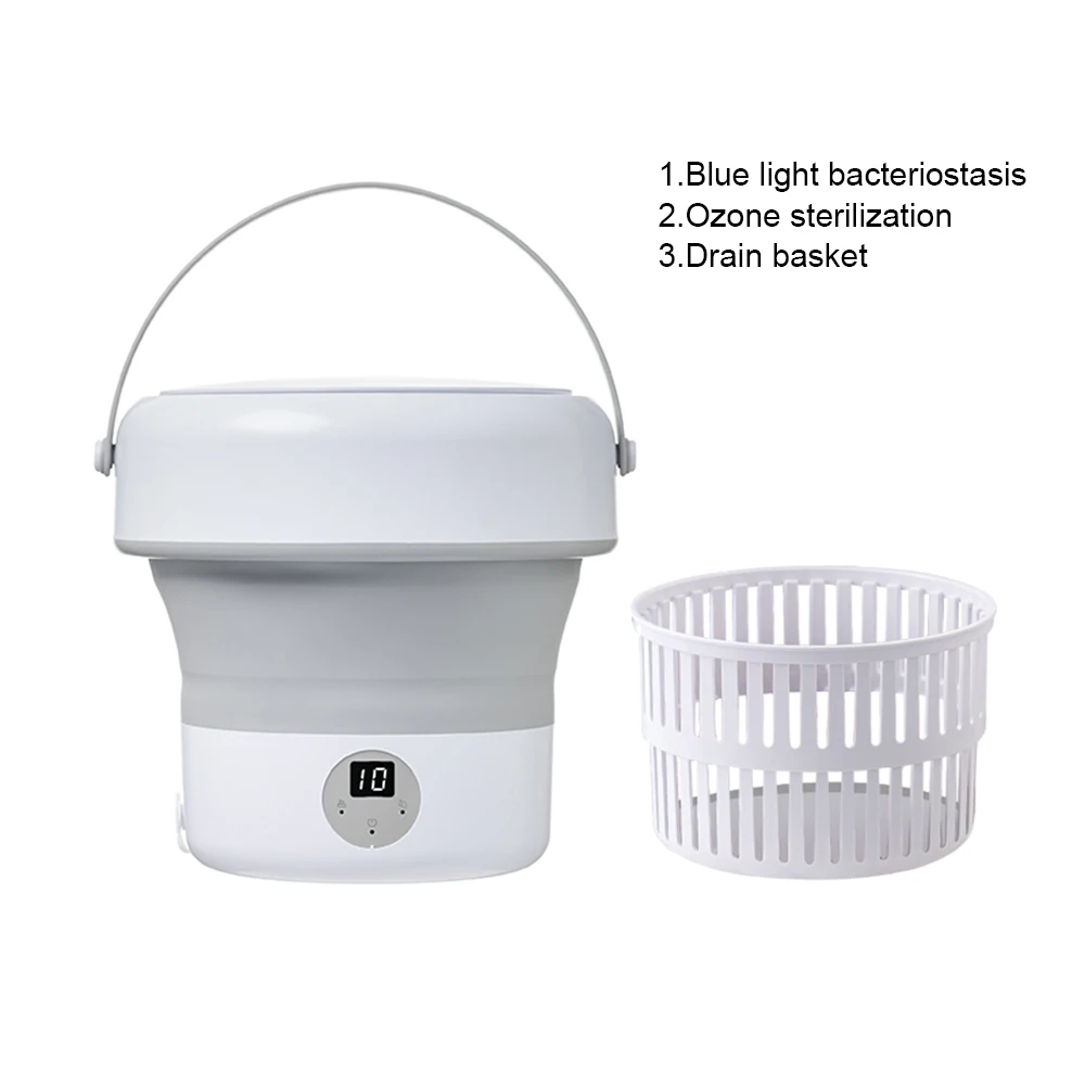 6L 11L Folding Portable Washing Machine with Spin Dryer for Clothes