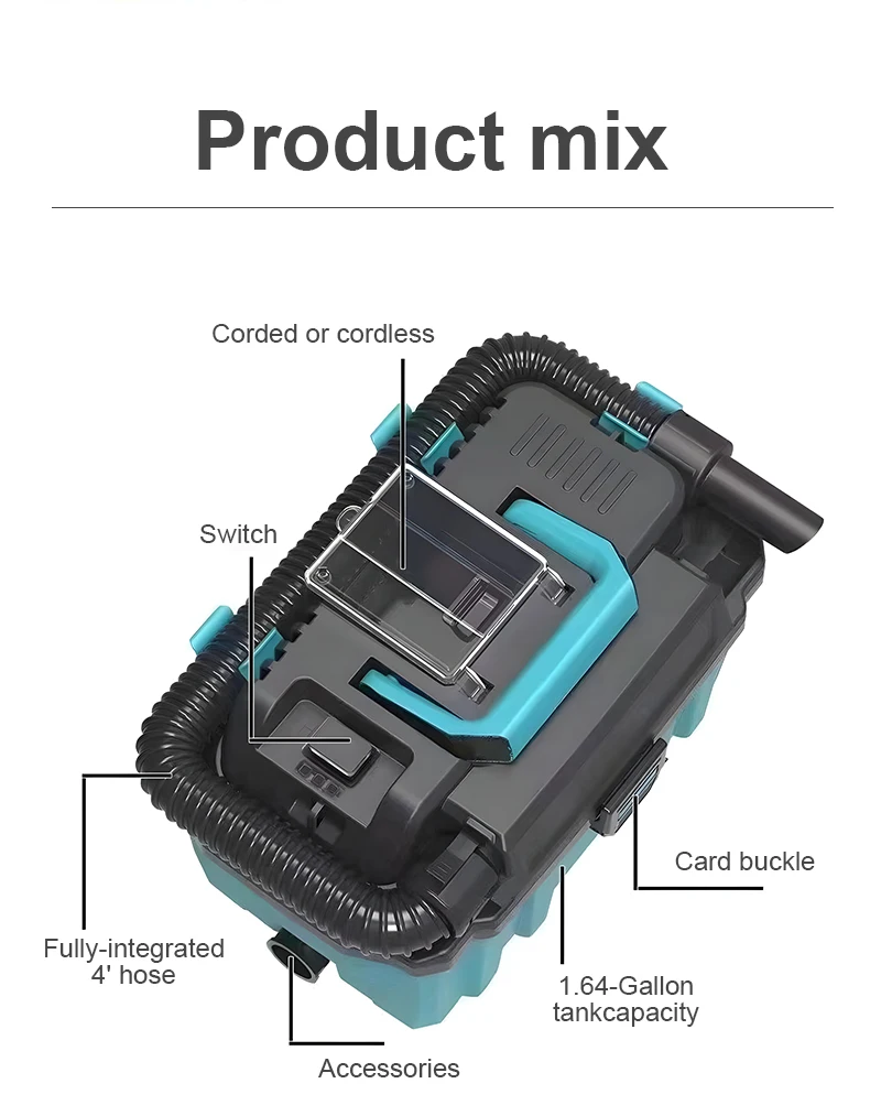 Brushless Vacuum Cleaner Dust Collector