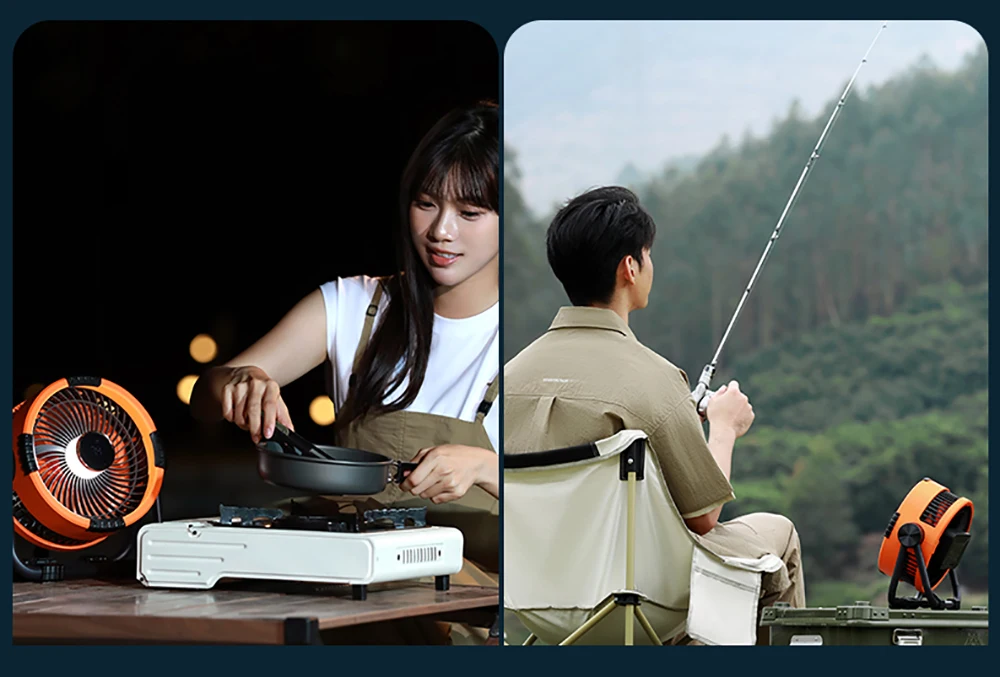 20000mAh Camping  Rechargeable Portable Outdoor Camping Fan