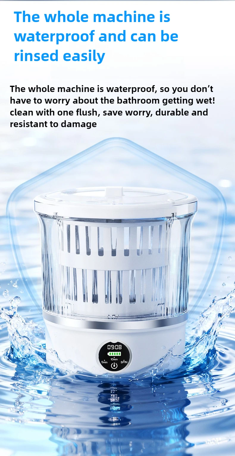 3L Mini Washing Machine for Clothes Socks Underwear with Spin Drying