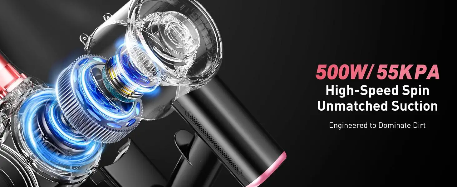 Cordless Vacuum Cleaner for Home Pet Hair/Hard Floor/Carpet