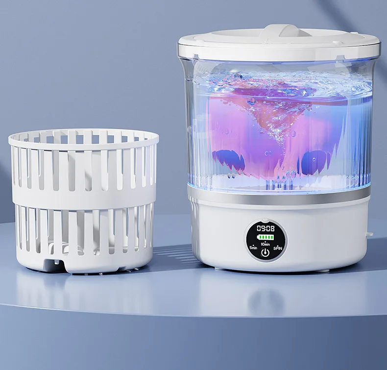 3L Mini Washing Machine for Clothes Socks Underwear with Spin Drying