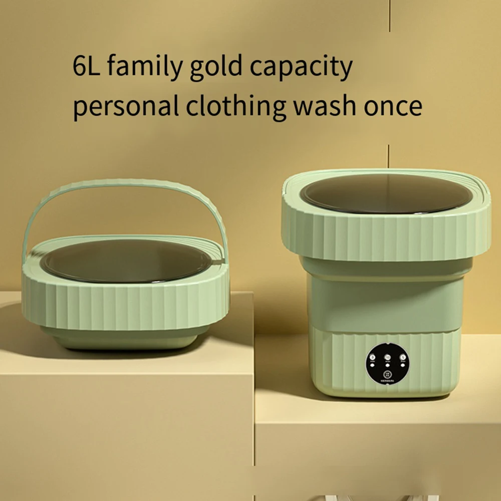 6L 11L Folding Portable Washing Machine with Spin Dryer for Clothes