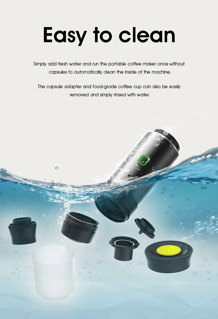 3-in-1 Wireless Electric Portable Espresso Coffee Machine