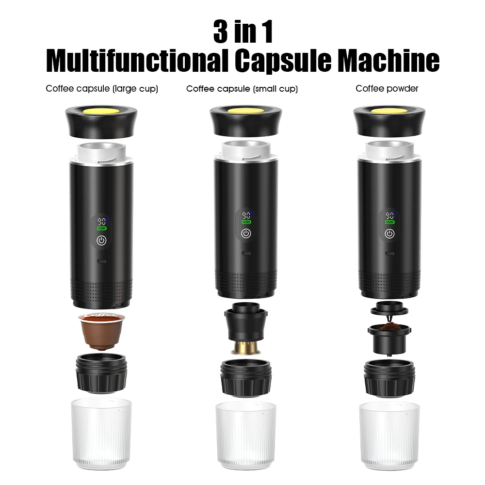 Portable Espresso Coffee Machine With Digital Display