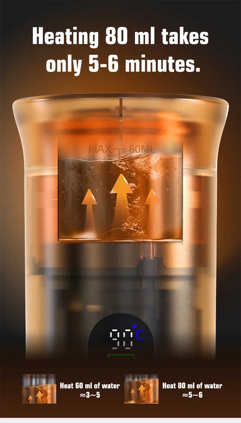 Portable Espresso Coffee Machine With Digital Display