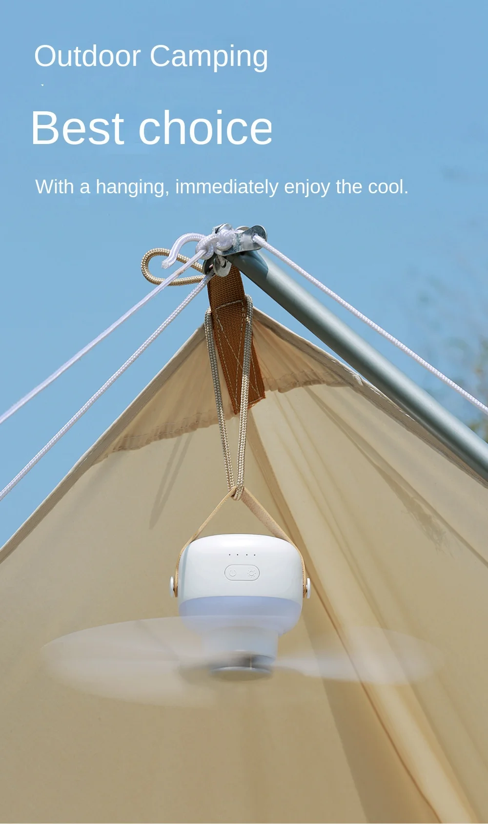 Portable wireless mini USB ceiling fan with remote control