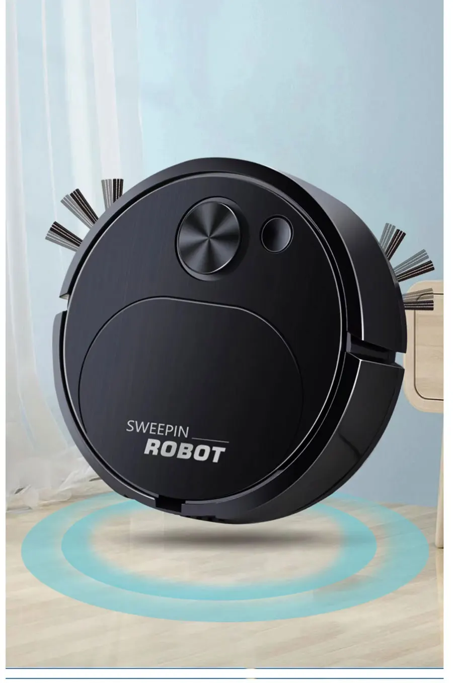 3 In 1 Smart Wireless Robot Dragging Vacuum Cleaner