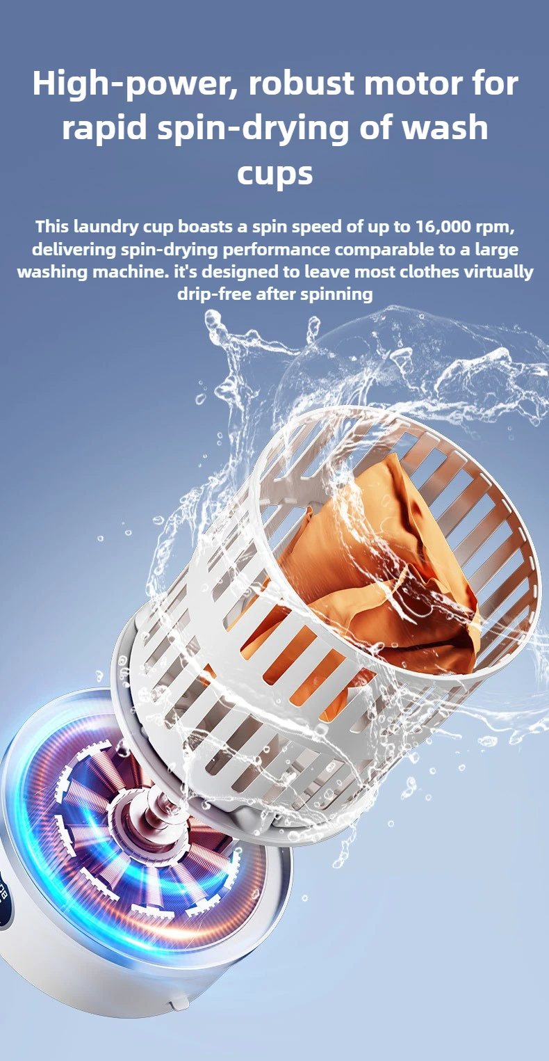 3L Mini Washing Machine for Clothes Socks Underwear with Spin Drying