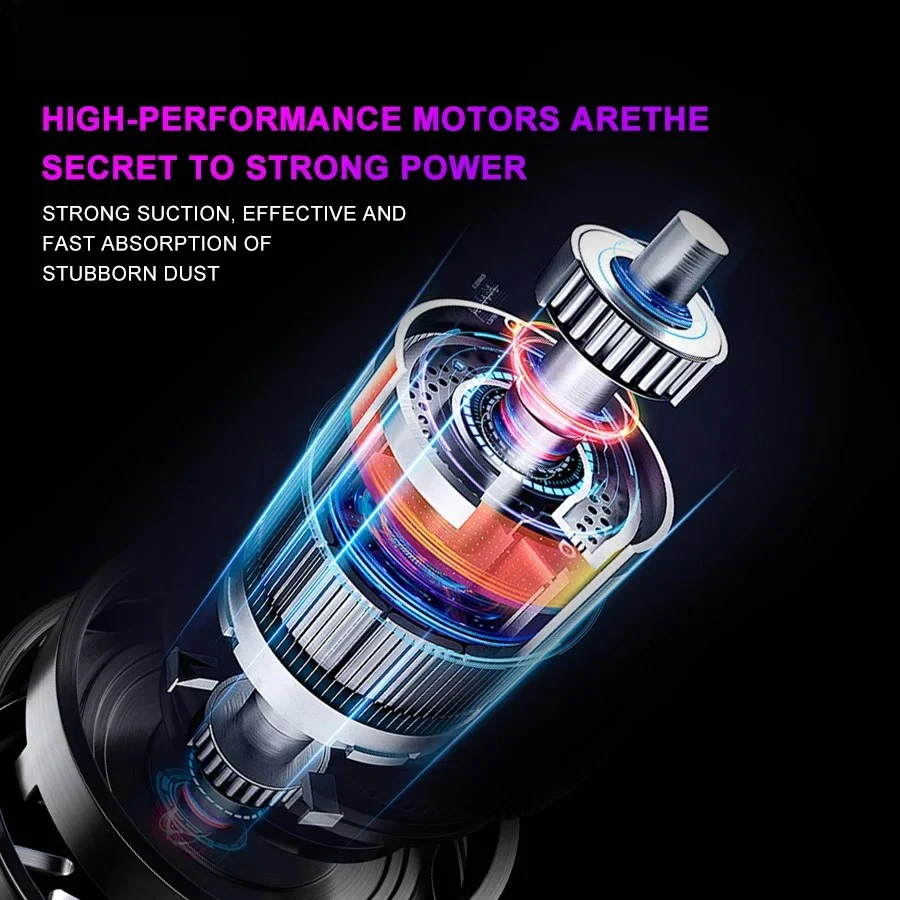 TINSOL Wireless Vacuum Cleaner Dual Use for Home and Car