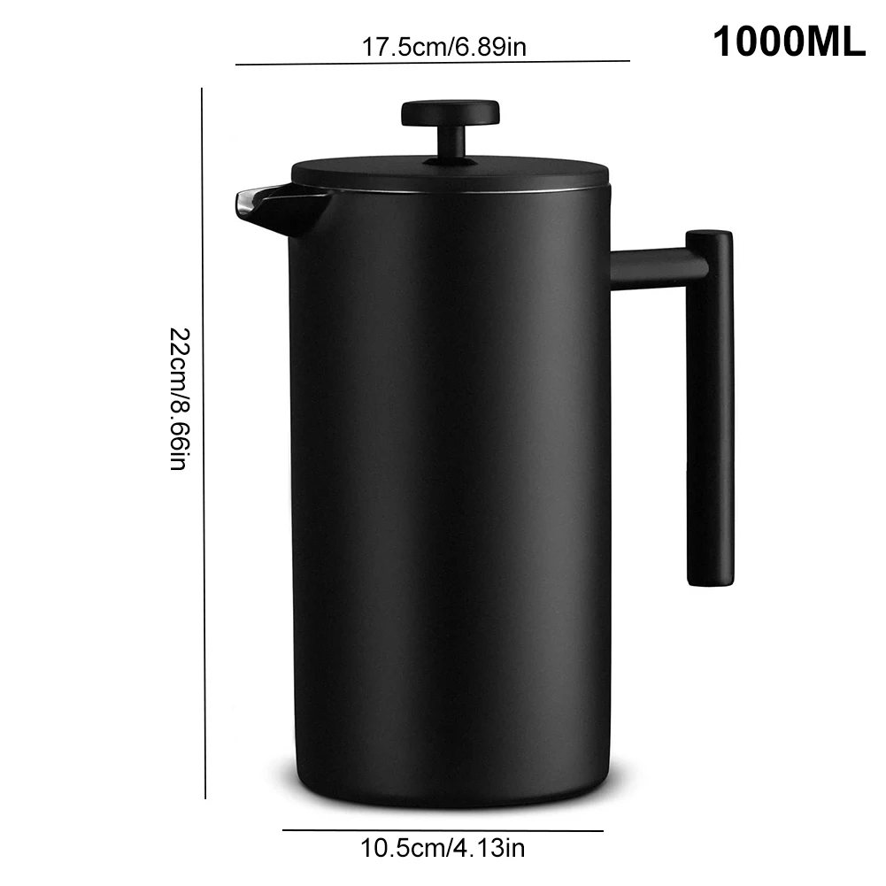 1000ml Double Wall Insulation Thermal Kettle