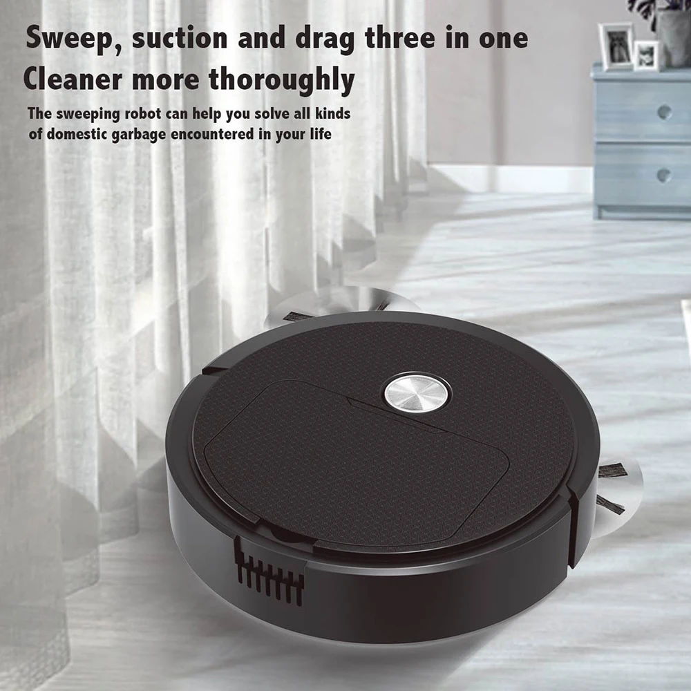 3 In 1 Smart Sweeping Robot  Mini Vacuum Cleaner