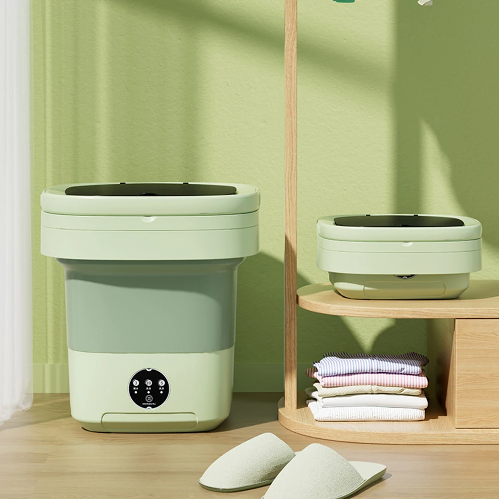 6L 11L Folding Portable Washing Machine with Spin Dryer for Clothes