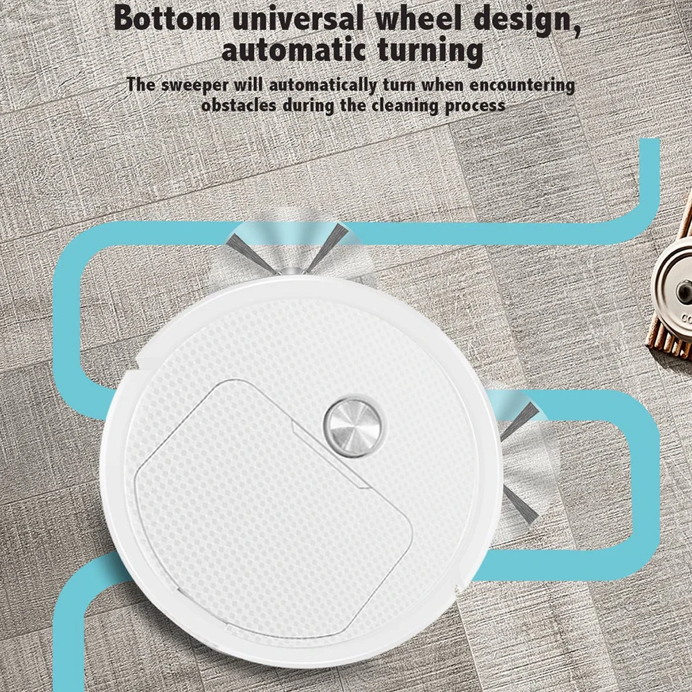 3 In 1 Smart Sweeping Robot  Mini Vacuum Cleaner