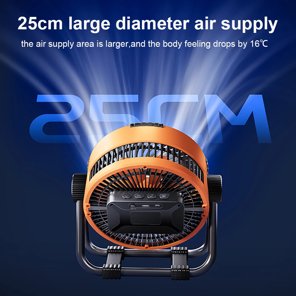 20000mAh Camping  Rechargeable Portable Outdoor Camping Fan