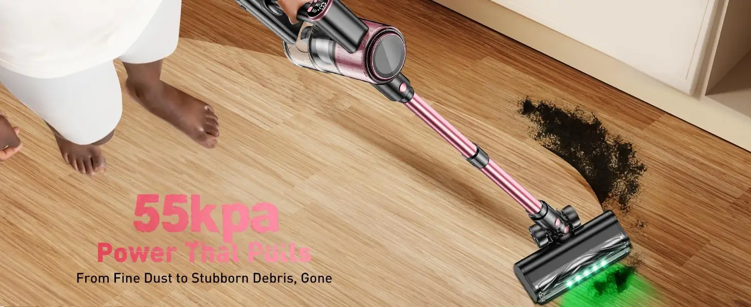Cordless Vacuum Cleaner for Home Pet Hair/Hard Floor/Carpet