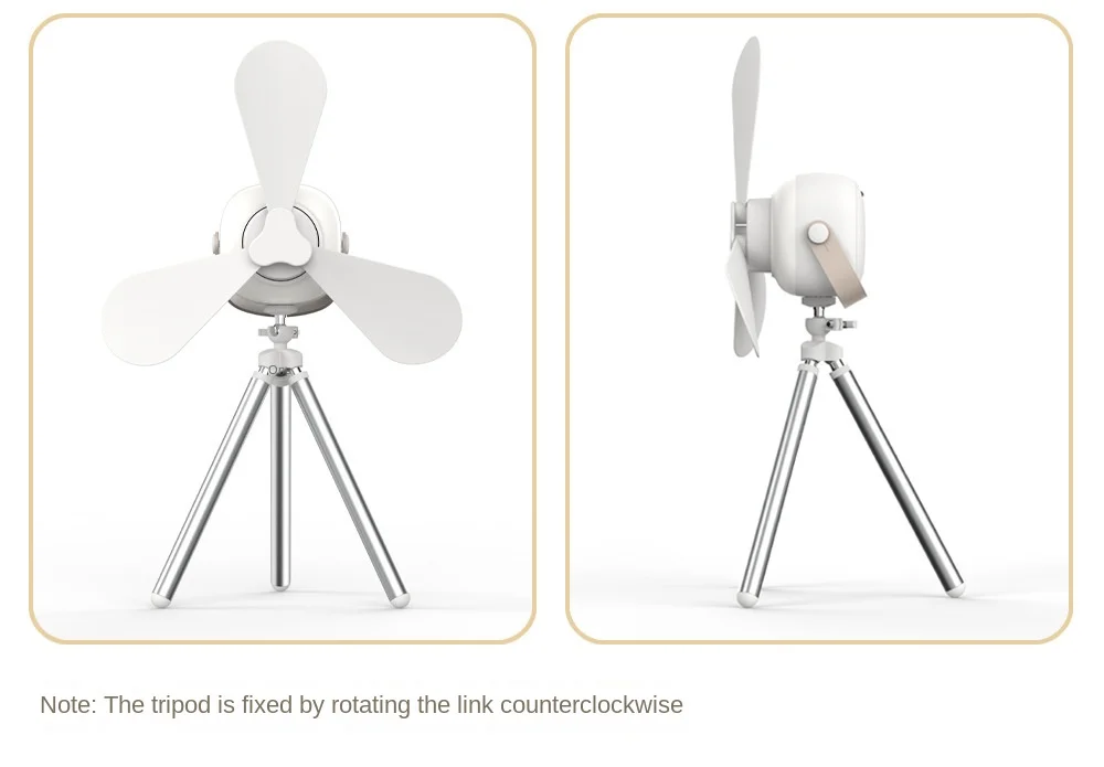 Portable wireless mini USB ceiling fan with remote control