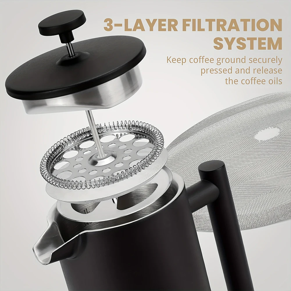1000ml Double Wall Insulation Thermal Kettle