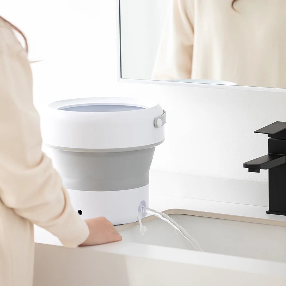 6L 11L Folding Portable Washing Machine with Spin Dryer for Clothes