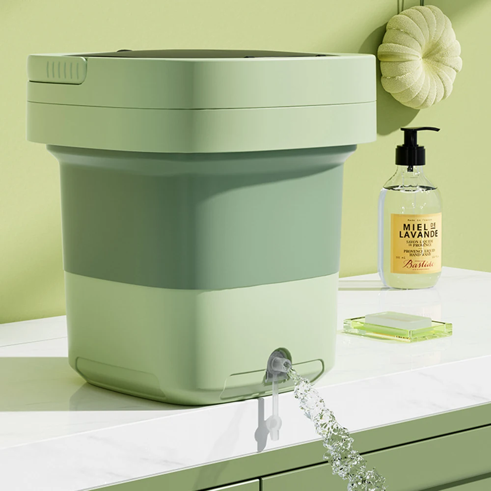 6L 11L Folding Portable Washing Machine with Spin Dryer for Clothes