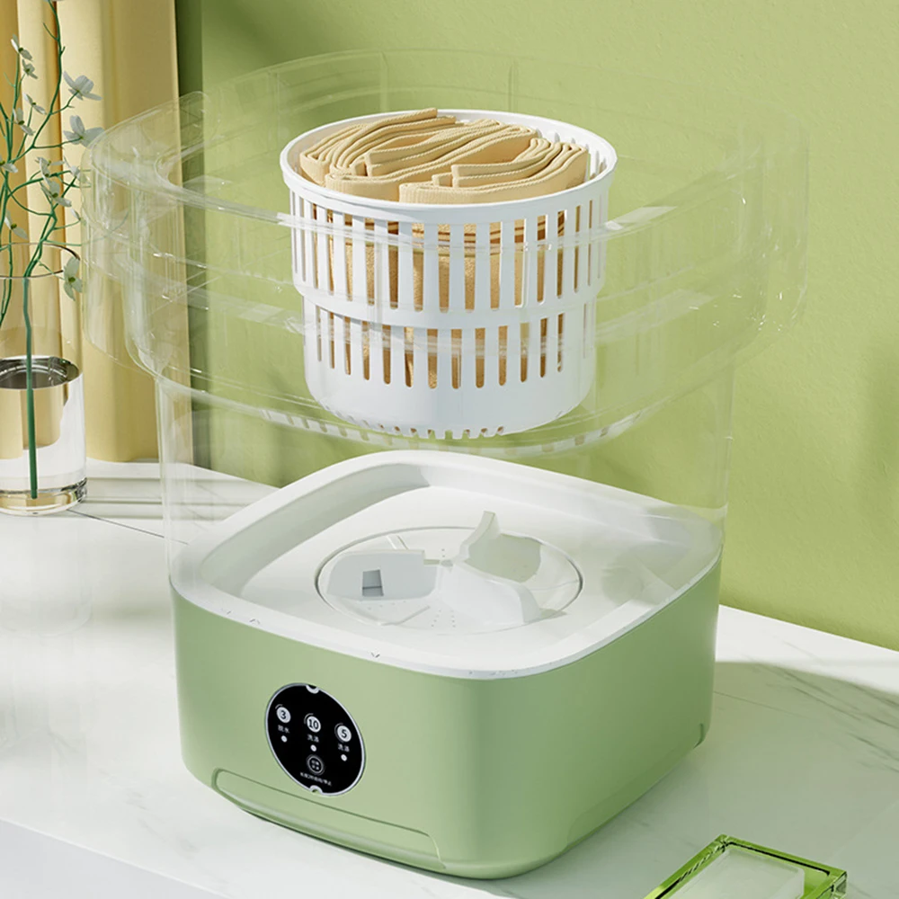 6L 11L Folding Portable Washing Machine with Spin Dryer for Clothes