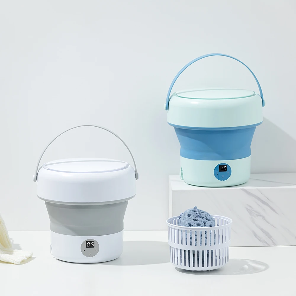 6L 11L Folding Portable Washing Machine with Spin Dryer for Clothes
