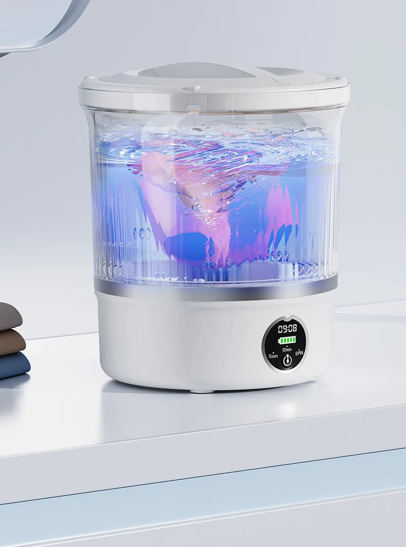 3L Mini Washing Machine for Clothes Socks Underwear with Spin Drying